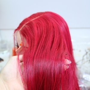 100% pelucas de cabello vietnamita crudo de un solo donante con cabello liso de hueso largo al Mejor Precio Oferta caliente transparente HD encaje Color rosa - Product Image 5