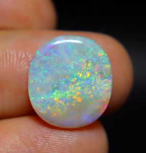 อัญมณีรูปไข่ทรงหลวมสีทึบทึบทรงหลวมสีรุ้ง5.00กะรัตจากออสเตรเลียสำหรับทำเครื่องประดับ - Product Image 4