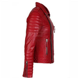 Veste de moto de course en cuir, vente en gros de haute qualité, personnalisée, à la mode et élégante, veste de moto pour hommes - Product Image 3