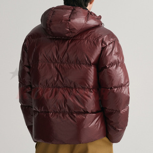 Vestes courtes personnalisées en duvet Manteau d'hiver Manteaux en duvet de canard pour hommes de grande taille Streetwear Veste d'hiver surdimensionnée en duvet - Product Image 4