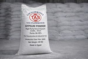 ผงยิปซัมอุตสาหกรรม เฮมิไฮเดรต CaSo4 95% ยี่ห้อ TAS ยี่ห้อ TAS GYPSUIM สำหรับงานก่อสร้างและหล่อขึ้นรูป - Product Image 3