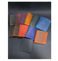 Dompet pria mewah lembut panjang kulit asli tahan air ritsleting warna-warni penutup Gusseted saku kualitas tinggi Logo desain kustom