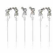 Púas de Oliva de acero inoxidable de alta resistencia, pinchos de Metal reutilizables, Artículos de bar modernos y duraderos para uso en fiestas en casa - Product Image 3