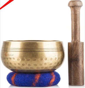 Cuenco tibetano redondo superventas con Mazo y cojín - Product Image 2