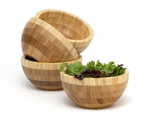 Juego de cuencos rústicos de madera de primera calidad, ideales para servir cereales, pasta y aperitivos, elección perfecta para exportación global desde la India - Product Image 5