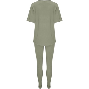Chaqueta corta informal cómoda para mujer, pulóver, sudadera, conjunto de Sudadera con capucha para correr, chándal de talla grande con patrón sólido - Product Image 1