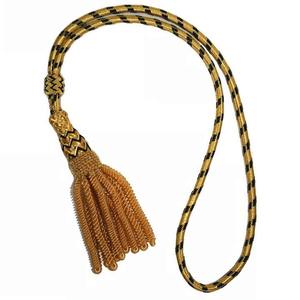 Nueva venta al por mayor Nuevo nudo de sable Color sólido Ceremonial Uniforme Lingote Fringe Sable Nudo para accesorios de uniformes - Product Image 1