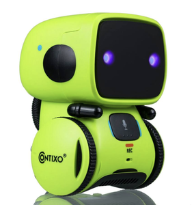 Contixo - Jouet robot intelligent pour enfants - Mini robot interactif avec commande vocale, chant, danse et capteur tactile - Vert - Product Image 2
