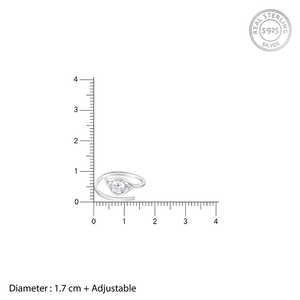 แหวนเพชรหยดน้ำค้างเงิน - Product Image 5