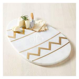 Elegant cheese platter made of grey marble with non slip base perfect for parties celebrations and home decor - Product Image 5