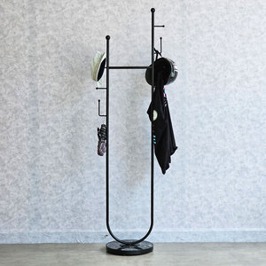 Bathroom <b>Shelves</b> Powder-Coated Iron Frame Clothes Rack with Artificial Stone Base KPT68015 - Product Image 5