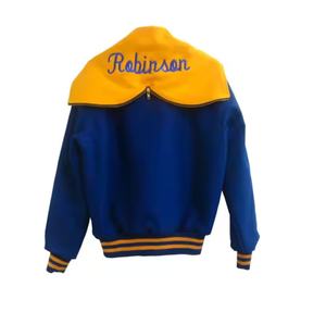 Top qualité hiver en plein air collège sport hommes vestes et manteau coton Letterman Bomber Baseball Varsity veste homme - Product Image 4