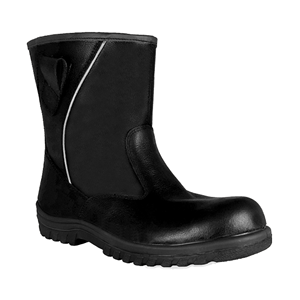 UN302SP, zapatos de seguridad personalizados al por mayor, corte alto, piel de búfalo de grano completo, puntera protectora de acero, suela de goma antideslizante - Product Image 2