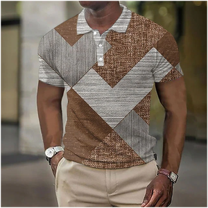 Camiseta Polo de Hombre de Poliéster y Algodón, Ligera, Transpirable, Talla Grande, Corte Holgado, Tinte Liso, Logotipo Personalizado, Venta Caliente, Diseño Personalizado OEM - Product Image 3