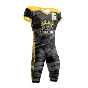 Ensemble de maillots de football américain personnalisés par sublimation, manches courtes, 100% polyester, conception et personnalisation gratuites, impression numérique - Product Image 1