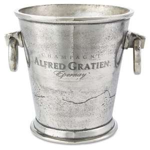 Cubo de hielo de Metal niquelado de alta calidad, contenedor de bebidas impreso con logotipo personalizado para enfriador de champán, chapado personalizable - Product Image 2