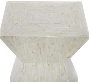 Mesa Auxiliar Moderna Cuadrada de Nácar Hecha a Mano por ARTISAN CRAFT, Duradera, con Color/Diseño/Tamaño Personalizables para Oficina en Casa - Product Image 5