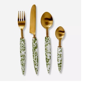 High Quality Metal Cutlery Set With Key Design Metal Handle New Look Metal Flatware Set Latest Cutlery Set in Wholesale Price - Product Image 5