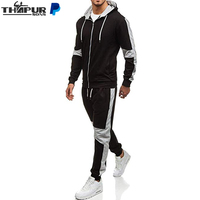 Chándal de invierno con capucha de forro polar técnico ligero y transpirable con estampado de leopardo para hombre, 100% algodón, OEM, corte regular