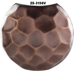 Vase à fleurs en métal sculpté tendance mondiale, vase à fleurs artisanal, art moderne pour la décoration, vase à fleurs en métal, décoration d'événements, vase à fleurs - Product Image 2