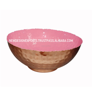 PREMIUM METAL LUXURY ROUND BOWL for FRUITS and HOME <b>DECORATION</b> - Product Image 1