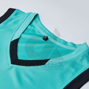 Maillots de basketball légers 100 % polyester imprimés, respirants, sans manches, avec impression par sublimation pour un confort inégalé - Product Image 3