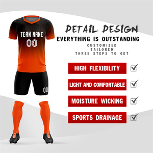 Nuevo diseño hecho en fábrica camisetas de gran tamaño conjunto completo ropa de fútbol Unisex 100% poliéster transpirable secado rápido equipo personalizado - Product Image 2