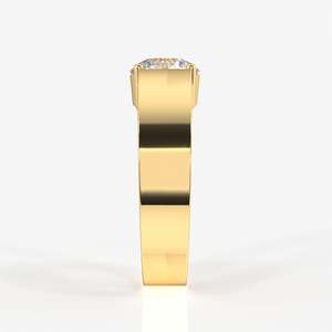 Bague en or 9 carats pour homme avec diamant cultivé en laboratoire, design simple et classique - Product Image 4