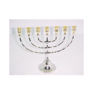 Vente en gros mini bougeoir Menorah de table en métal bougeoir indien créatif fait à la main de qualité supérieure mini Menorah bougeoir multi-flammes - Product Image 3