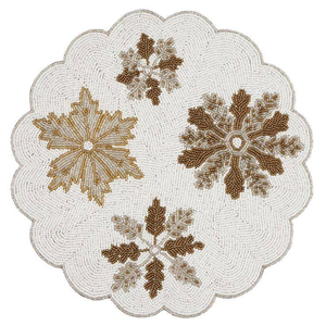 2023 <b>Christmas</b> Decorative Handmade Beaded Round Place-mat Handmade Beaded Place Mat <b>for</b> Dining Table Dining by glowin fashion - Product Image 3