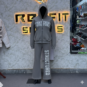 Survêtement en polaire écologique pour homme, toutes tailles, style streetwear hiver, nouveau design, taille élastique, polyester/coton - Product Image 6