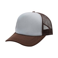 Grosir kualitas tinggi desain khusus klasik 5 Panel topi Trucker paling populer Logo bordir 3D Anda sendiri