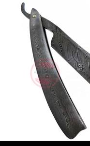 Maquinilla de afeitar plegable personalizada hecha a mano de acero de Damasco - Product Image 6