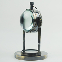 Horloge de bureau en laiton antique Cadeau décoratif de table avec boussole Style boule vintage pour la maison ou le bureau