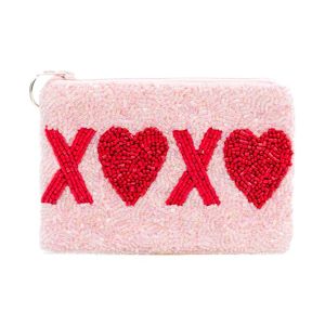 Exclusive Handmade Beaded Sip Sip Hooray Embroidery Coin <b>Purse</b> With <b>Cute</b> Designer Touch And Fancy Statement Style For Girl - Product Image 6