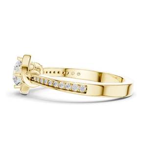 Bague en diamant de laboratoire rond brillant de 0,836 CT pour femmes, clarté VVS-VS EF, or 18 carats, 14 carats, 10 carats et argent 925, rose, jaune - Product Image 6
