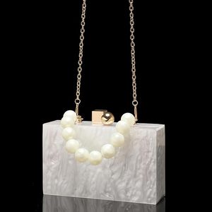 Bolso de mano de noche de resina hecho a mano de alto brillo personalizable suministro de fábrica de moda bolsa de caja de precio bajo - Product Image 6