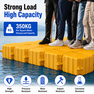 Piattaforma Galleggiante Modulare in Plastica, Pontile Galleggiante per Piscina, Utilizzabile per Attracco Moto d'Acqua - Product Image 1