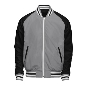 Chaqueta personalizada Lettermen Varsity, nuevo estilo, 100%, Chaqueta larga de invierno con cremallera de alta calidad, para menDDP CollegeBaseballjacket, envío - Product Image 1