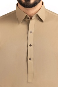 2025 hecho a medida de alta calidad de secado rápido Shalwar Kameez para hombres en blanco pakistaní afgano traje de fiesta y vestido de boda vestidos de dos piezas - Product Image 4