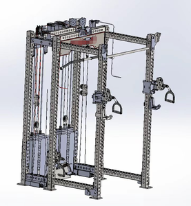 Đa phòng tập thể dục đa chức năng trạm Smith Máy cáp điện giá với Lat kéo xuống và hàng thấp chức năng huấn luyện viên máy - Product Image 6