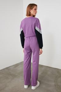 OEM logotipo personalizado Unisex de alta calidad de 2 piezas Sweatsuit de moda de maternidad respetuoso con el medio ambiente sudaderas con capucha Joggers Conjunto para las mujeres - Product Image 5