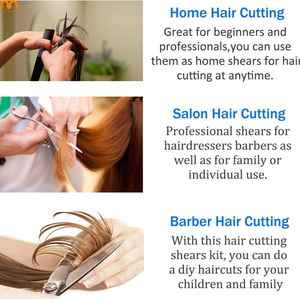 Vente en gros Salon de coiffure professionnel Japon j2 Salon de coiffure 7 pouces 6cr Ciseaux de coupe de cheveux Ciseaux de coiffeur plats - Product Image 5