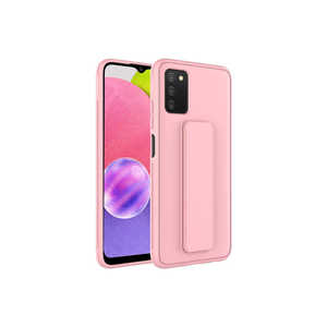 Coque de protection en silicone rose premium JoieCreatif Qstand pour Samsung Galaxy A03S, protection de téléphone en silicone souple S23 Plus - Product Image 1