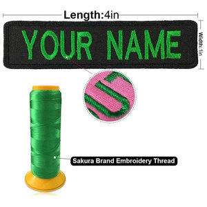 Fer sur des patchs de nom brodés personnalisés étiquettes de nom personnalisées crochet et boucle pour gilets tactiques vestes tissu sergé - Product Image 2
