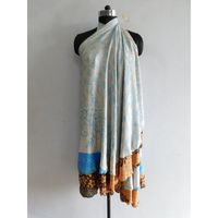 Ensemble jupe et robe d'été bohème florale en soie naturelle respirante, style indien vintage, fait main, pour femme, avec ceinture magique à taille naturelle