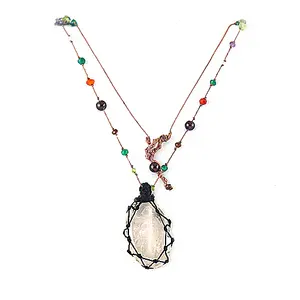 Collier pendentif unique bohème pour femmes, bijoux en pierres précieuses - Product Image 1