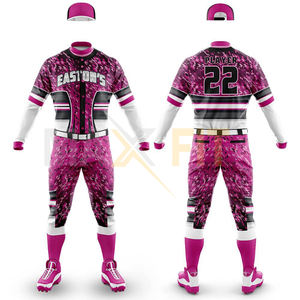 Nuevo diseño transpirable uniforme de béisbol al por mayor de alta calidad uniforme de béisbol sublimación traje de béisbol - Product Image 3