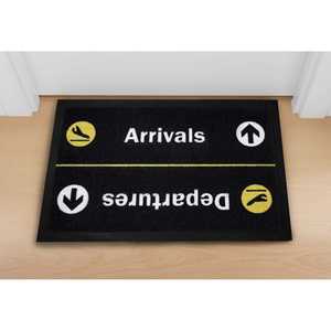 Alfombra Reversible Moderna para Entrada/Salida, Diseño Novedoso con Logotipo, Lavable, de PP y Nailon, para Exteriores/Oficina/Cocina, Hoteles - Product Image 5