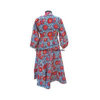 Robe de plage moderne vintage faite à la main, robes décontractées personnalisées, 100% coton indien, respirante, lavable, imprimé floral, longueur genou
